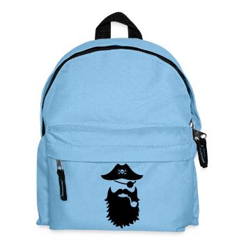pirat moustache - Kids' Backpack - light blue - Front
