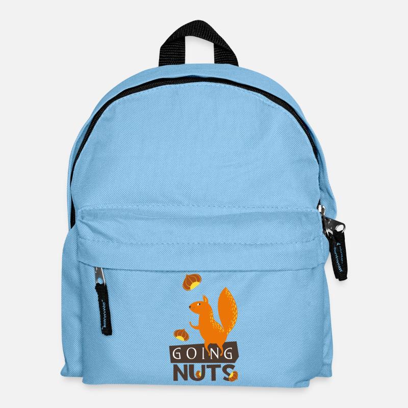 Going nuts- Eichhörnchen dreht durch verrückt irre - Kinder Rucksack - Hellblau
