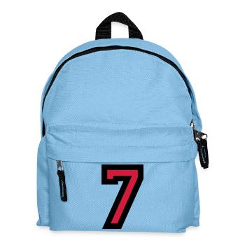 Le numéro 7 - Nombre Seven - Sac à dos Enfant - bleu clair - Devant