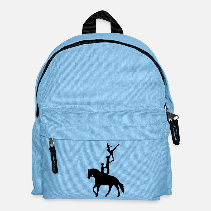 Voltigieren Dreierübung - Kinder Rucksack - Hellblau
