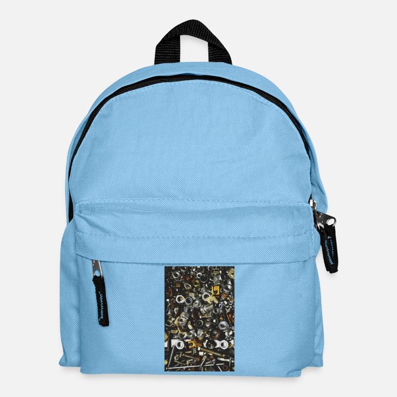 Schrauben - Kinder Rucksack - Hellblau