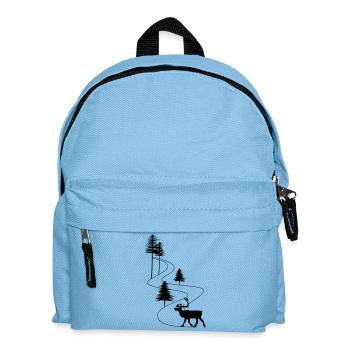 Skandinavien Straße Rentier - Kinder Rucksack - Hellblau - Vorne