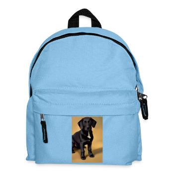 Hunde Bild - Kinder Rucksack - Hellblau - Vorne