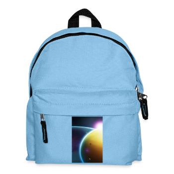 Weltall, Planeten - Kinder Rucksack - Hellblau - Vorne