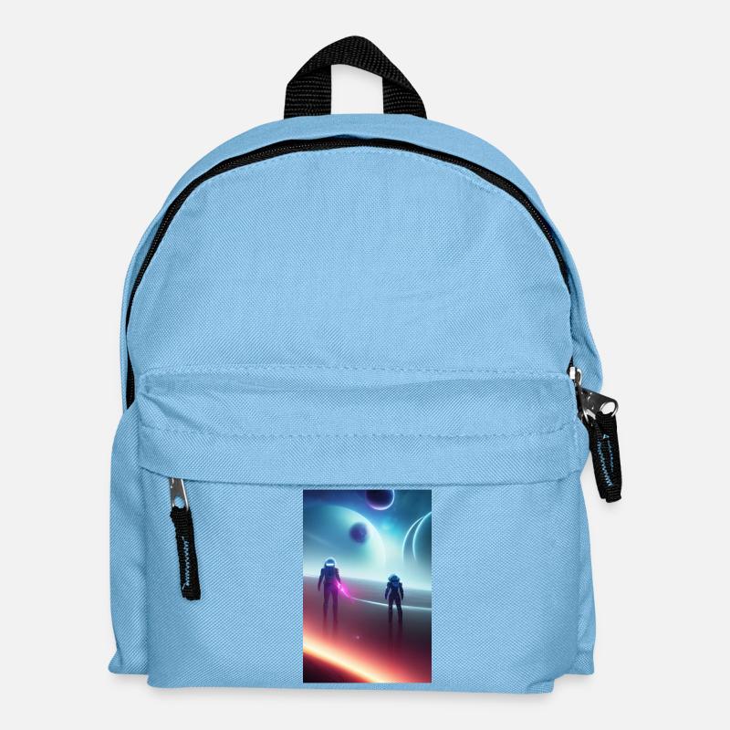 Astronaut, Weltall - Kinder Rucksack - Hellblau