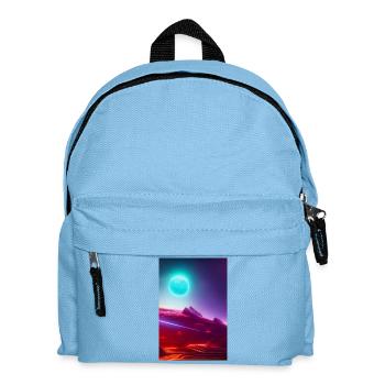 Weltall, Planeten - Kinder Rucksack - Hellblau - Vorne