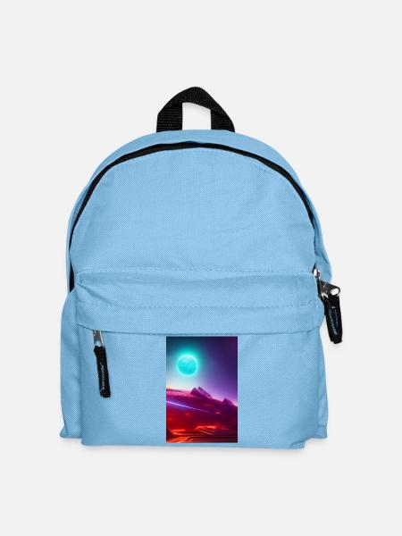 Weltall, Planeten - Kinder Rucksack - Hellblau