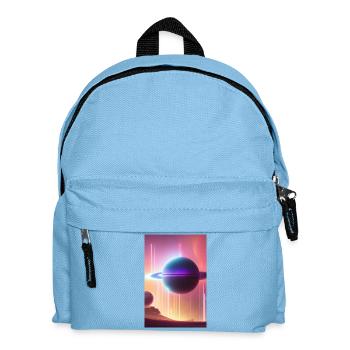 Weltall, Planeten - Kinder Rucksack - Hellblau - Vorne