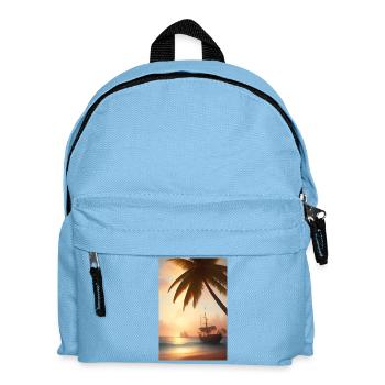 Caribbean Palm Beach - Kids' Backpack - light blue - Front