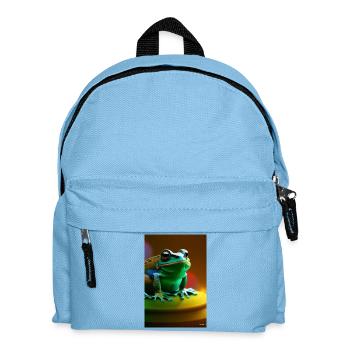 Frog - Kids' Backpack - light blue - Front