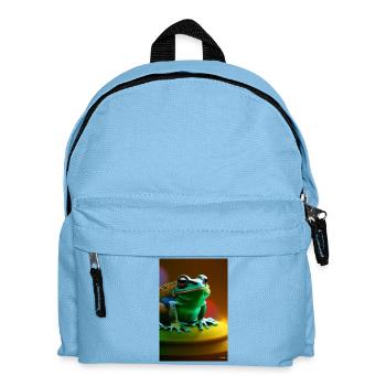 Frog - Kids' Backpack - light blue - Front