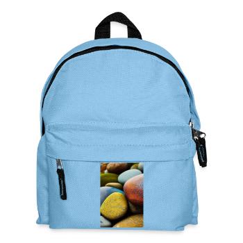 Pierres colorées - Sac à dos Enfant - bleu clair - Devant