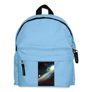 Space and planets - Kids' Backpack - light blue - Front