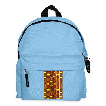 Motif vintage - Sac à dos Enfant - bleu clair - Devant