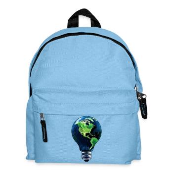 Light Bulb World - Kids' Backpack - light blue - Front