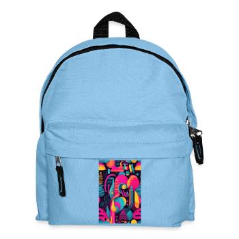 Modèle abstrait moderne - Sac à dos Enfant - bleu clair - Devant