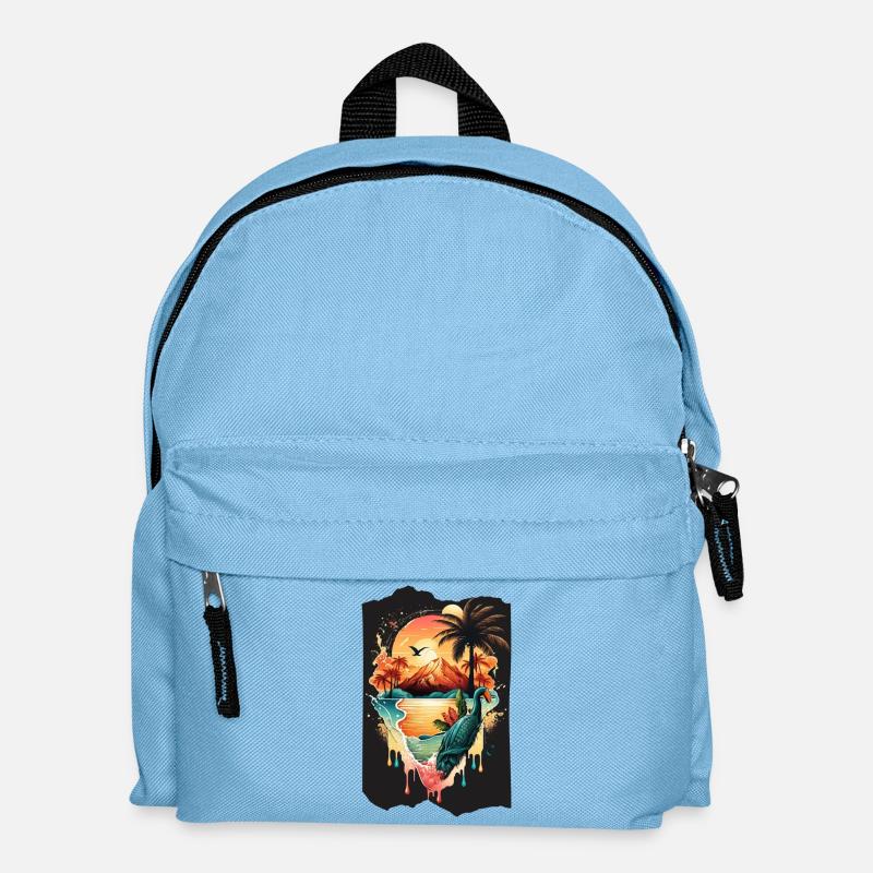 Nature and holidays - Kids' Backpack - light blue