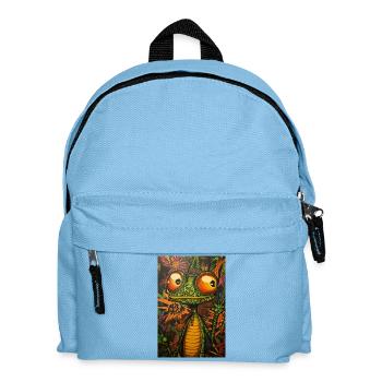 Grenouille psychédélique dans le royaume des fleurs - Sac à dos Enfant - bleu clair - Devant