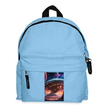 Nebula Liner Over Crimson Valleys - Kids' Backpack - light blue - Front