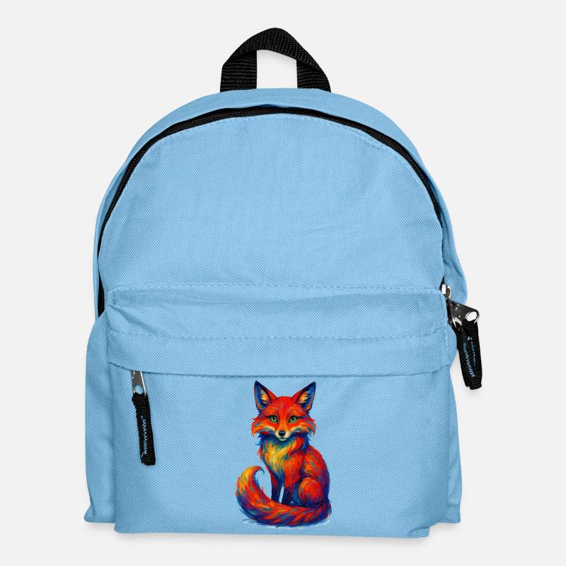 fuchs tier - Kinder Rucksack - Hellblau
