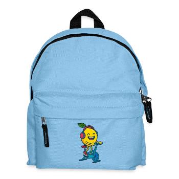 Fröhliche Zitrone - Kinder Rucksack - Hellblau - Vorne