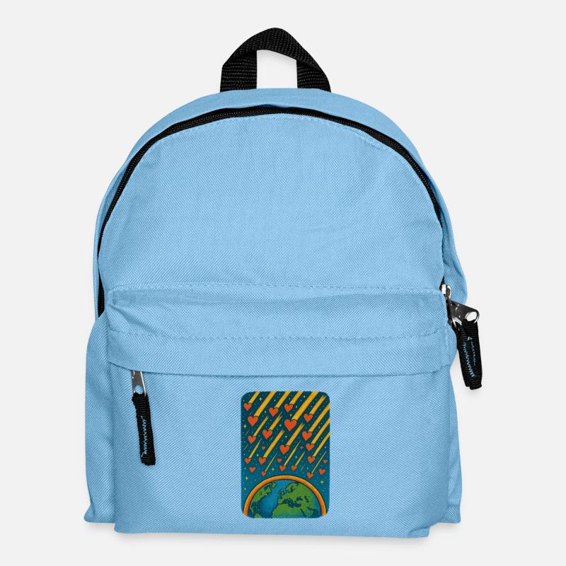 Heartbeats - Kids' Backpack - light blue