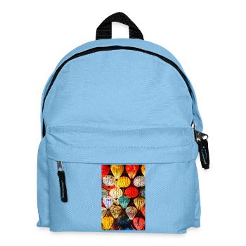 Laternenzauber Vietnams - Kinder Rucksack - Hellblau - Vorne