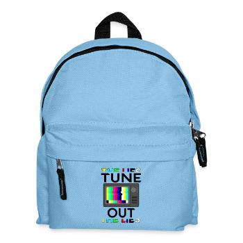 Tune Out the Noise - Focus on Clarity - Kids' Backpack - light blue - Front