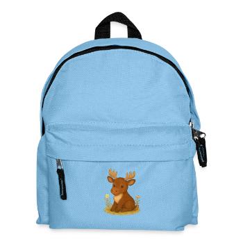 Forêt nordique - Élan - Sac à dos Enfant - bleu clair - Devant