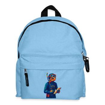 WPAP Polygon Style Animals - Marine Biologist - Kids' Backpack - light blue - Front