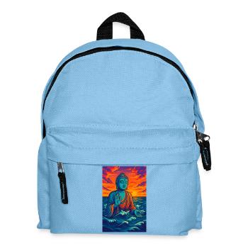 Serene Buddha by Sunset - Kids' Backpack - light blue - Front