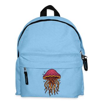 Lebendige Quallen-Ozeankunst - Kinder Rucksack - Hellblau - Vorne