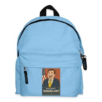 President Babanland Political Humor - Kids' Backpack - light blue - Front