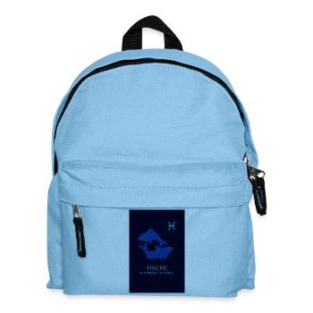 Pisces Zodiac Design - Kids' Backpack - light blue - Front
