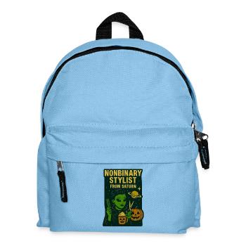 Nonbinary Stylist from Saturn Halloween - Kids' Backpack - light blue - Front