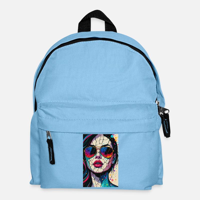 SUGARCRASH_NEON_6000x9000 - Kids' Backpack - light blue