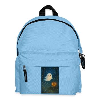 Cute Halloween Ghost with Jack-o'-lantern - Kids' Backpack - light blue - Front