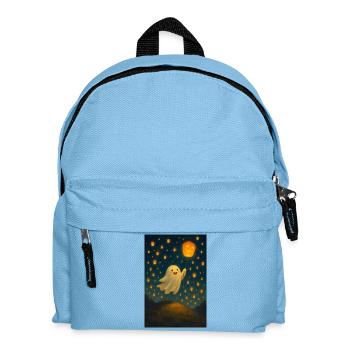 Ghost with jack-o'-lantern - Kids' Backpack - light blue - Front