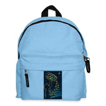 Nuit étoilée de la créativité, Art motivant - Sac à dos Enfant - bleu clair - Devant