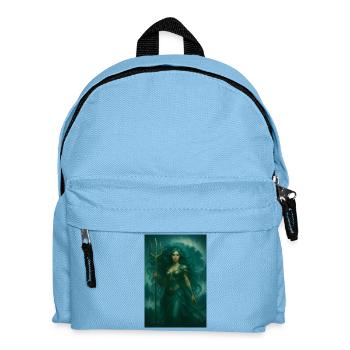 Déesse des Océans – Trident et Vagues - Sac à dos Enfant - bleu clair - Devant