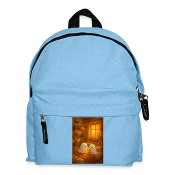 Cozy Ghosts in Halloween Autumn - Kids' Backpack - light blue - Front