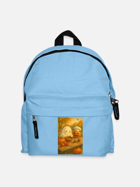 Halloween Geist am Kochen - Kinder Rucksack - Hellblau