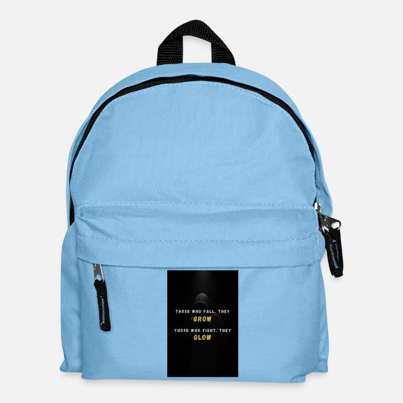 GlowGrind - Kinder Rucksack - Hellblau