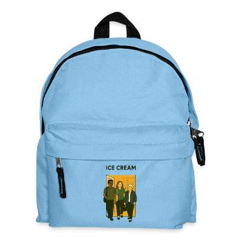 mit Oma unterwegs - Kinder Rucksack - Hellblau - Vorne