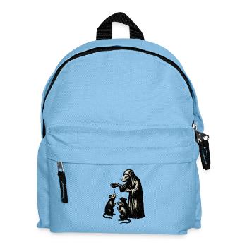 Plague Doctor and Rats – Vintage - Kids' Backpack - light blue - Front