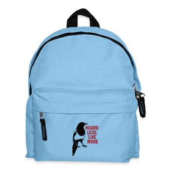 Elster Graffiti Hoard Less Live More - Kinder Rucksack - Hellblau - Vorne
