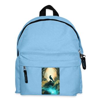 Forest Crow Fantasy - Kids' Backpack - light blue - Front