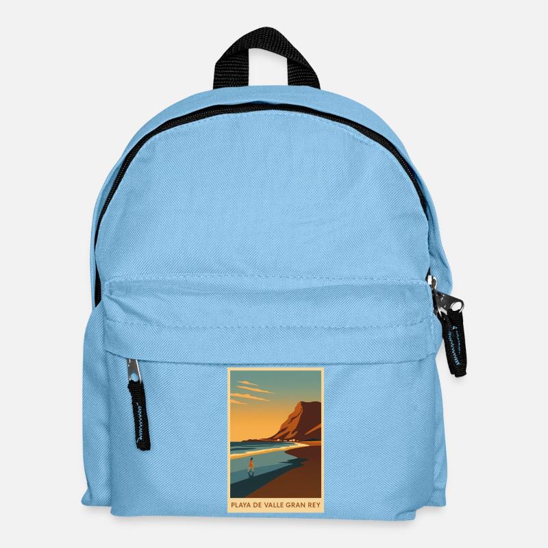 Valle Gran Rey auf La Gomera - Kinder Rucksack - Hellblau