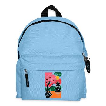 Sakura Tempel am See Japan - Kinder Rucksack - Hellblau - Vorne