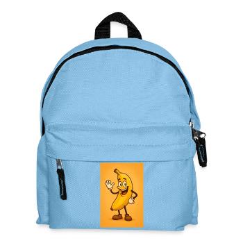 Live Banana Mascot - Kids' Backpack - light blue - Front